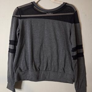 Bozzolo Gray and Black Mesh Panel Top